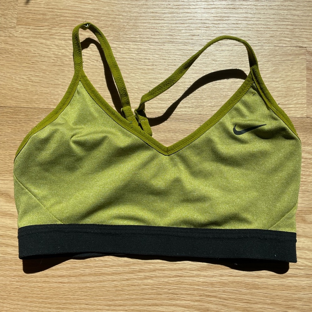 Nike Green Indy Sports Bra
